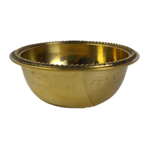 Brass Prasadam Bowl Design Heavy Weight Big